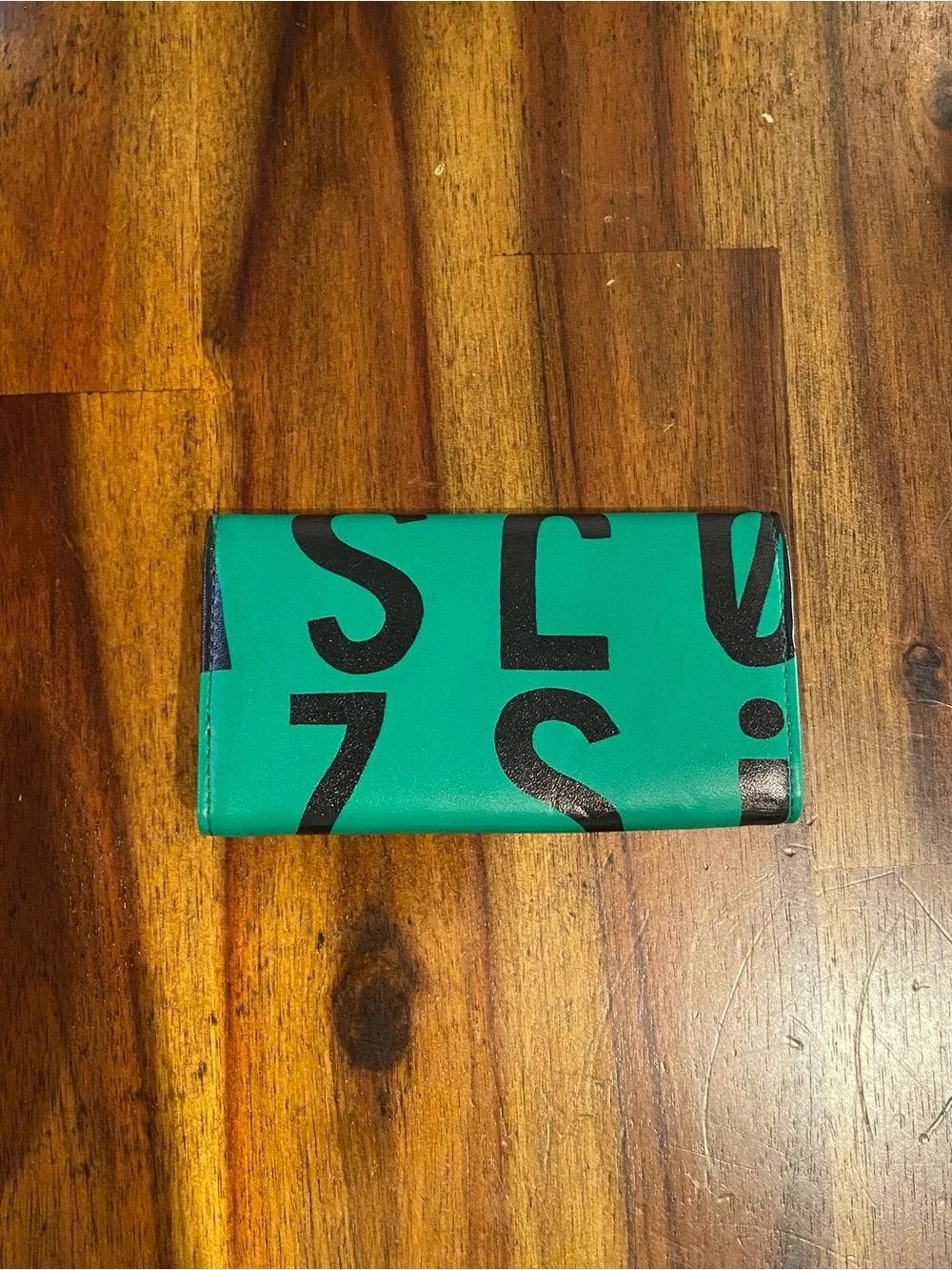 Vivienne Westwood Green and Black Graphic Leather Key Holder